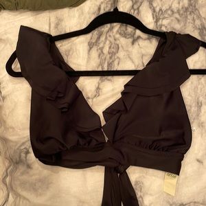Black bikini top